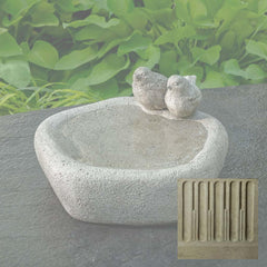 Campania Woodland Birds Birdbath
