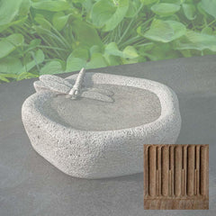 Campania Woodland Dragonfly Birdbath