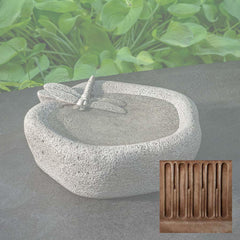 Campania Woodland Dragonfly Birdbath