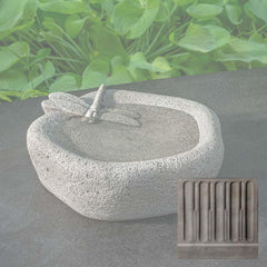 Campania Woodland Dragonfly Birdbath