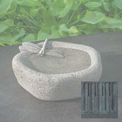 Campania Woodland Dragonfly Birdbath