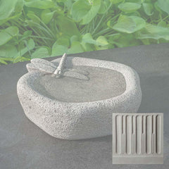 Campania Woodland Dragonfly Birdbath