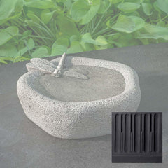 Campania Woodland Dragonfly Birdbath