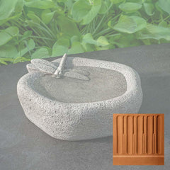 Campania Woodland Dragonfly Birdbath