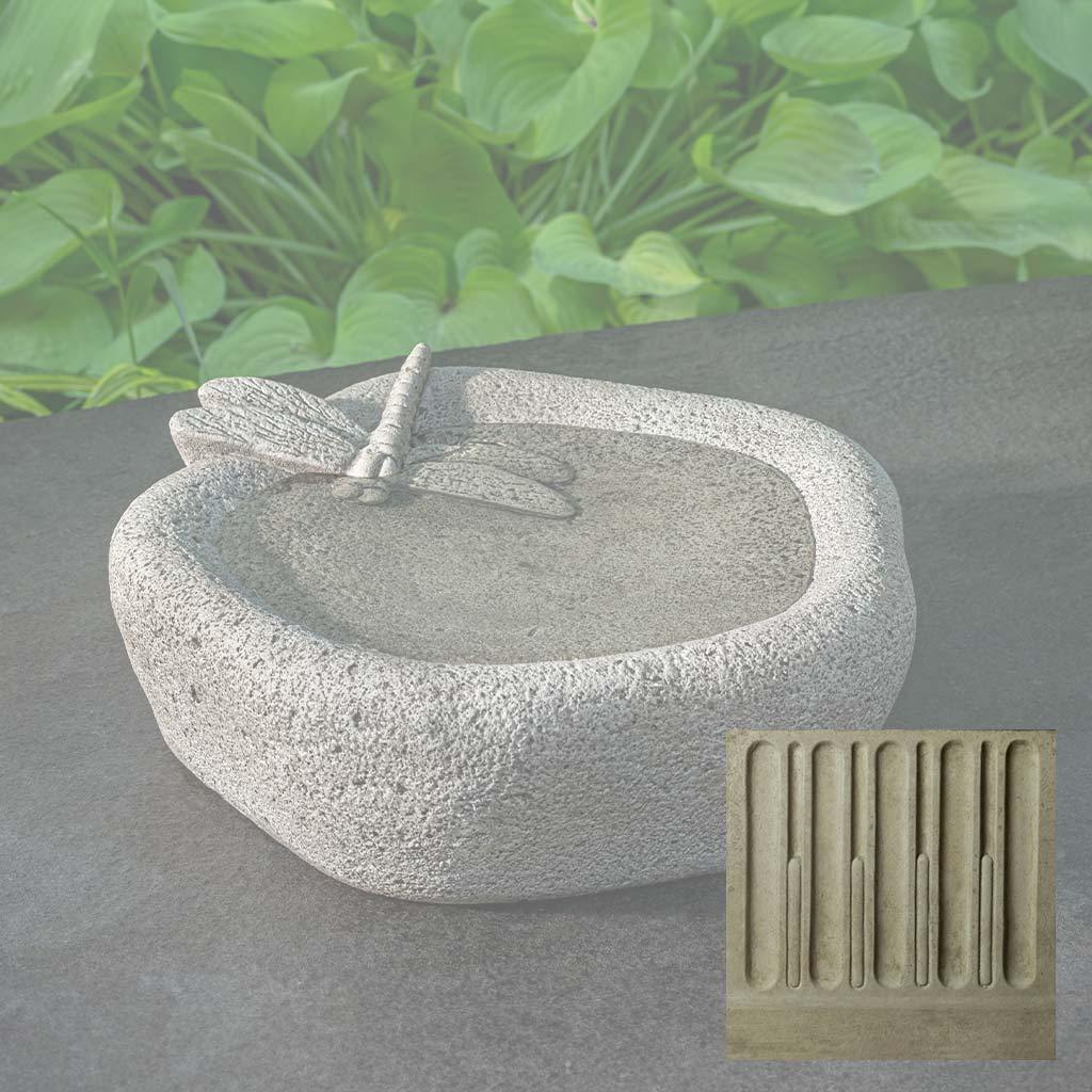 Campania Woodland Dragonfly Birdbath