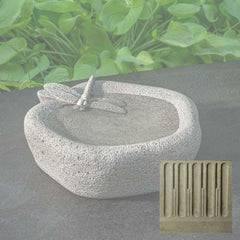 Campania Woodland Dragonfly Birdbath