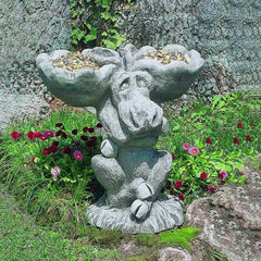 Campania Moose Birdbath/Feeder