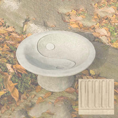 Campania Yin Yang Pedestal Birdbath