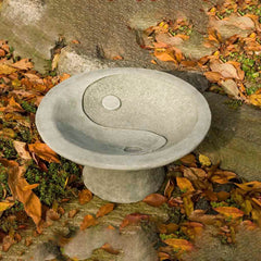 Campania Yin Yang Pedestal Birdbath