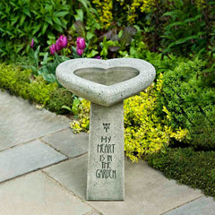 Campania My Heart is in the Garden Birdbath