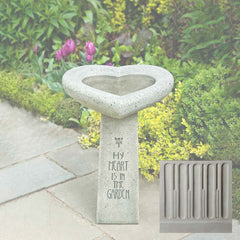 Campania My Heart is in the Garden Birdbath