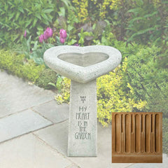 Campania My Heart is in the Garden Birdbath