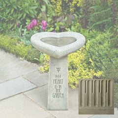 Campania My Heart is in the Garden Birdbath