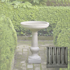 Campania Williamsburg Tea Table Birdbath