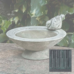 Campania Songbird's Rest Birdbath