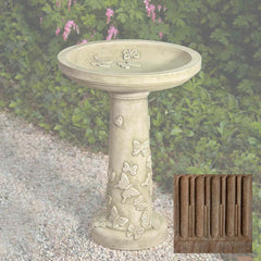 Campania Butterflies Are Free Birdbath