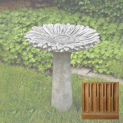 Campania Sunflower Birdbath