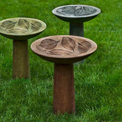 Campania Hydrangea Leaf Birdbath