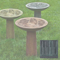 Campania Hydrangea Leaf Birdbath