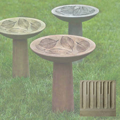 Campania Hydrangea Leaf Birdbath