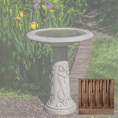 Campania Iris Birdbath