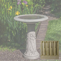 Campania Iris Birdbath