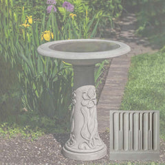 Campania Iris Birdbath