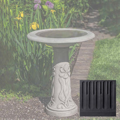 Campania Iris Birdbath