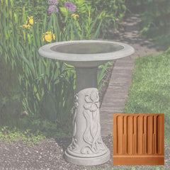 Campania Iris Birdbath