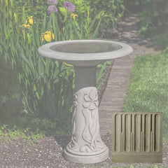 Campania Iris Birdbath