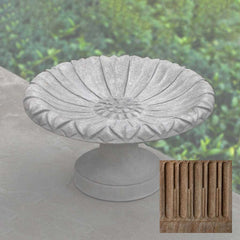 Campania Lotus Birdbath Small