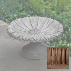 Campania Lotus Birdbath Small