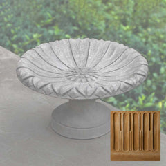 Campania Lotus Birdbath Small