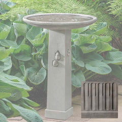 Campania Birdhouse Birdbath