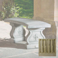 Campania Fleur De Lys Curved Bench