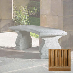 Campania Provencal Curved Bench