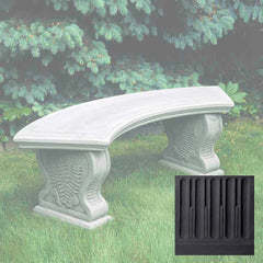 Campania Curved Woodland Ferns Bench