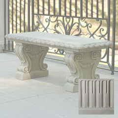 Campania Longwood Main Fountain Garden Bench