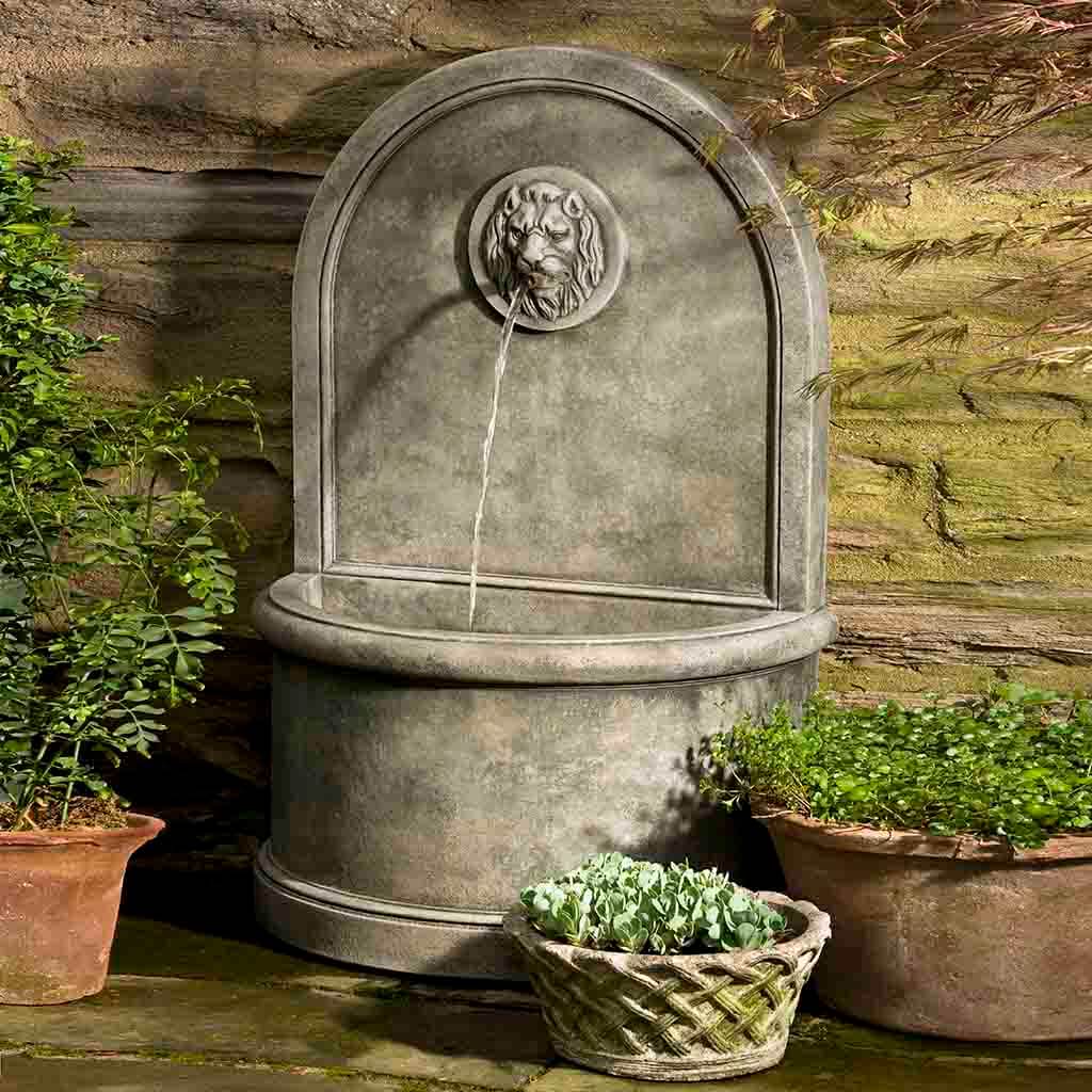 Campania Lion Wall Fountain