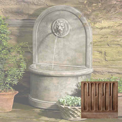 Campania Lion Wall Fountain