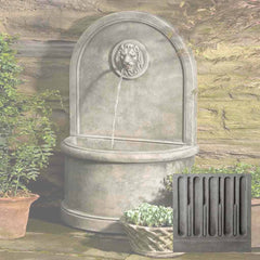 Campania Lion Wall Fountain