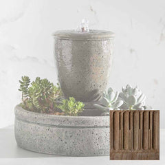 Campania M-Series Rustic Spa Fountain with Planter