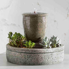 Campania M-Series Rustic Spa Fountain with Planter