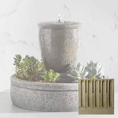 Campania M-Series Rustic Spa Fountain with Planter