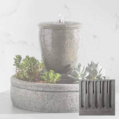 Campania M-Series Rustic Spa Fountain with Planter