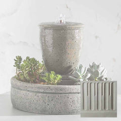 Campania M-Series Rustic Spa Fountain with Planter