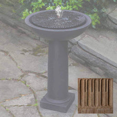 Campania Equinox Birdbath Fountain