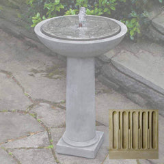 Campania Hydrangea Leaves Birdbath Fountain
