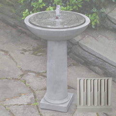 Campania Hydrangea Leaves Birdbath Fountain