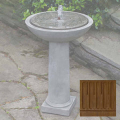 Campania Hydrangea Leaves Birdbath Fountain